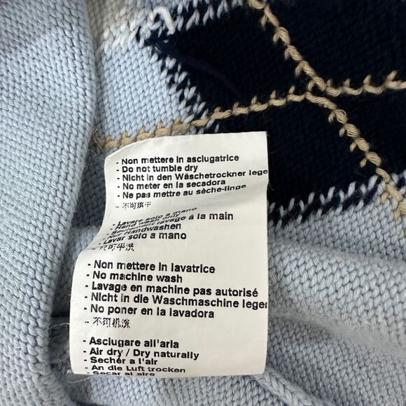 Brandy Melville Argyle Tank, Light Blue - Picture 7 of 7